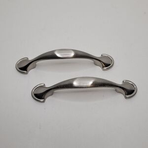 Satin Nickel Finish Drawer Cabinet Handles Lot of Two Pieces NWOT
